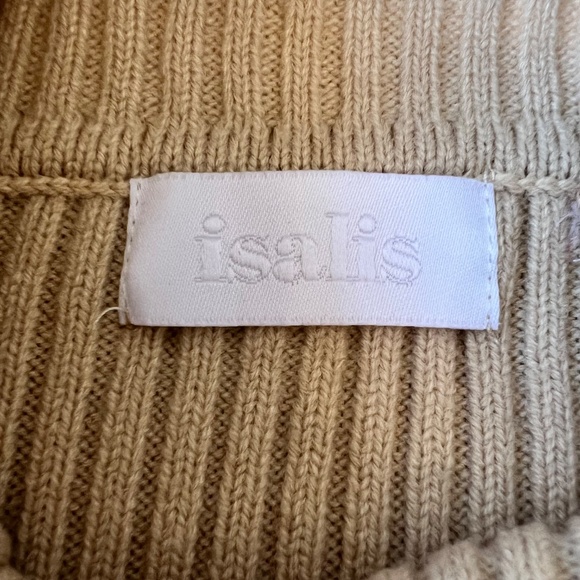 Isalis Ribbed Long Sleeve Cropped Turtleneck Sweater - Picture 9 of 11